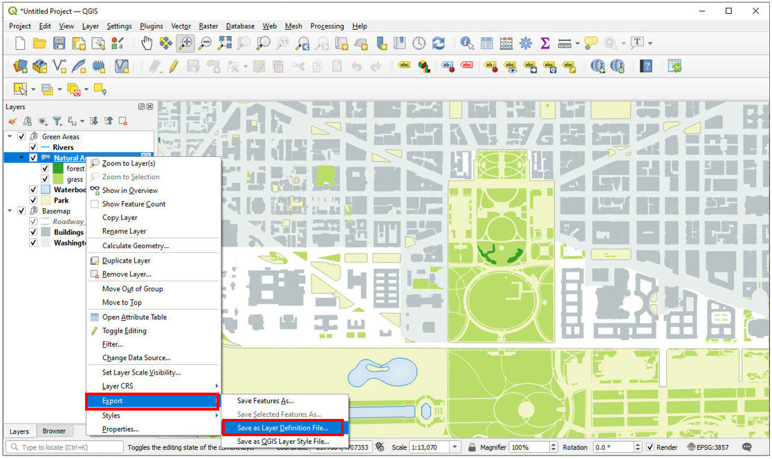 Creating a QLR File in QGIS
