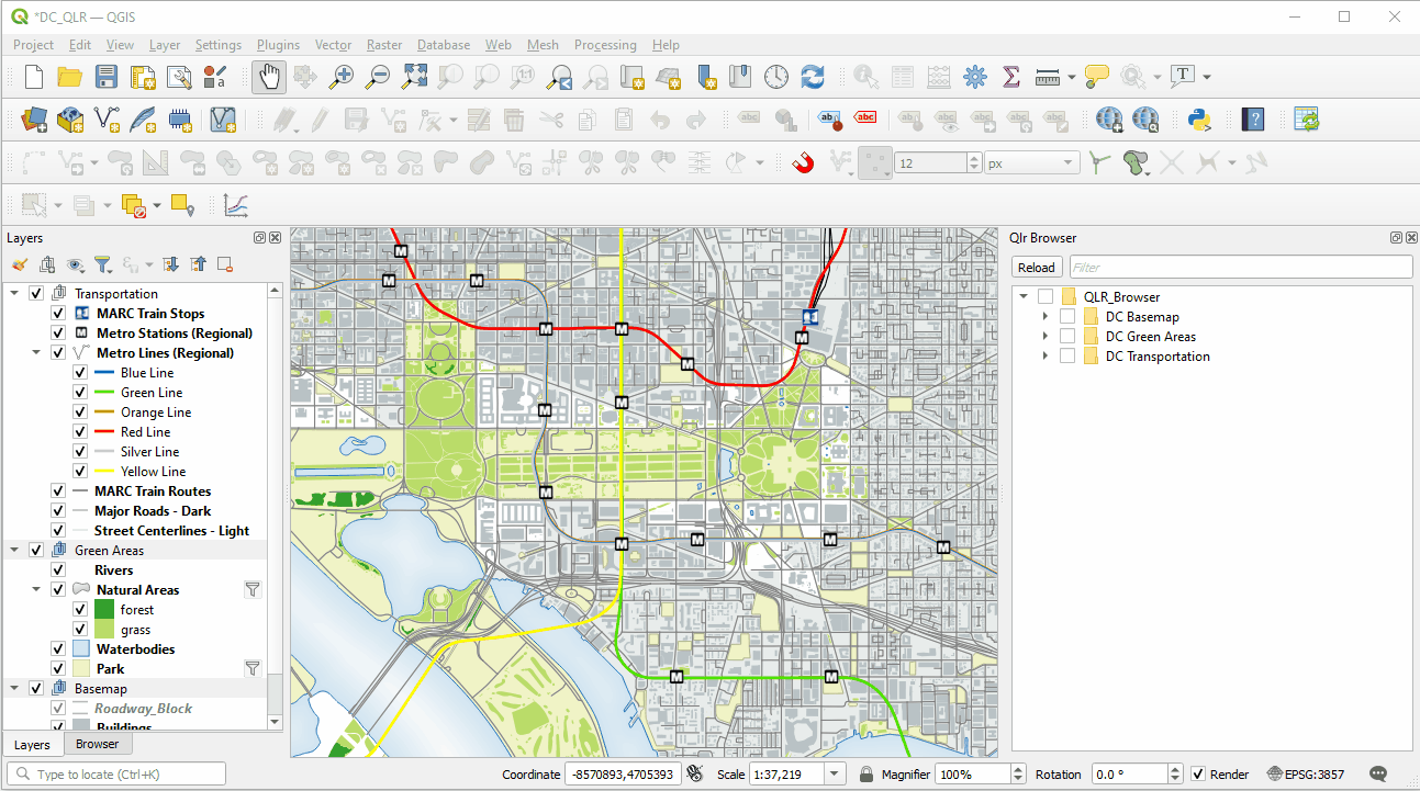 Using the QLR Browser Search function